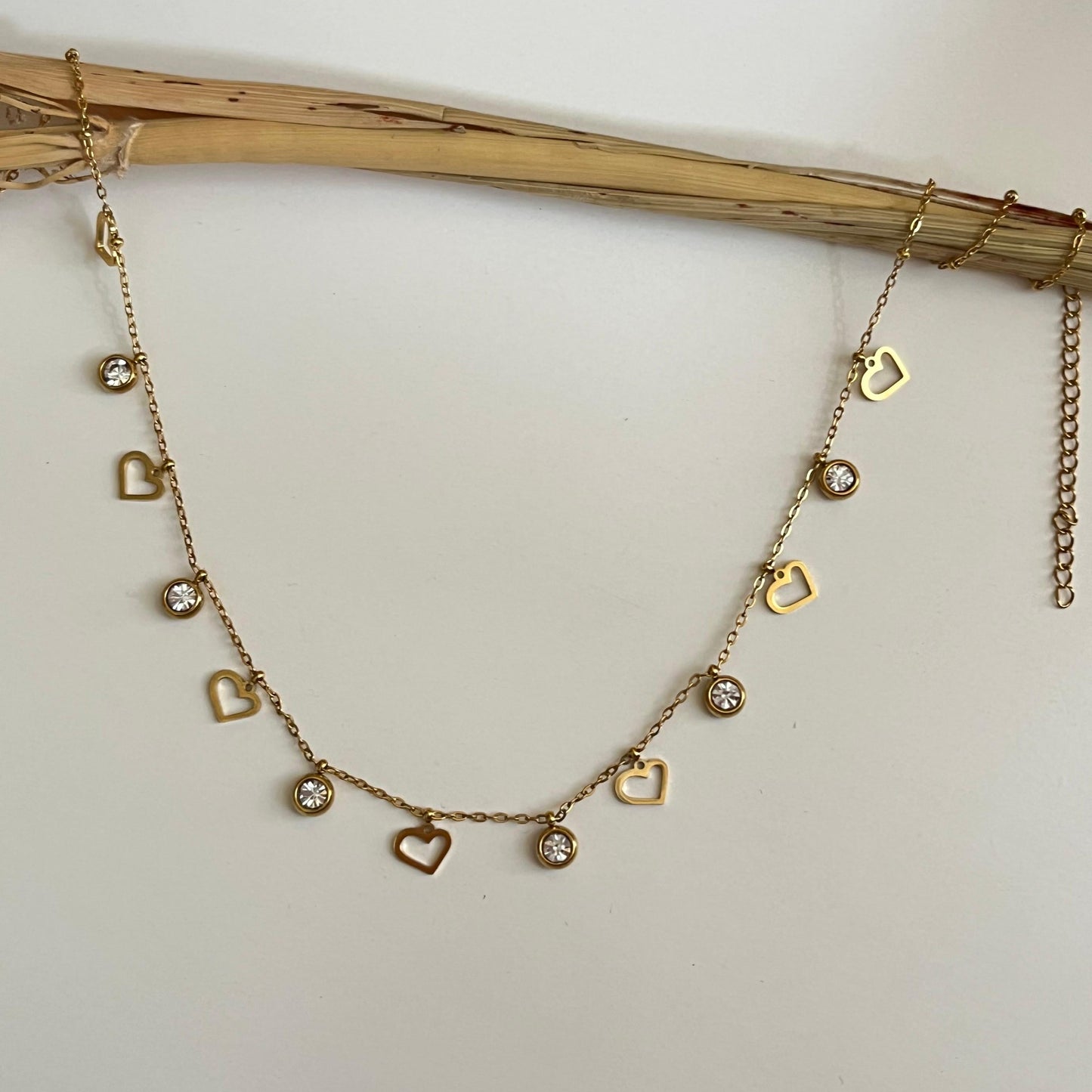 endless love charm necklace