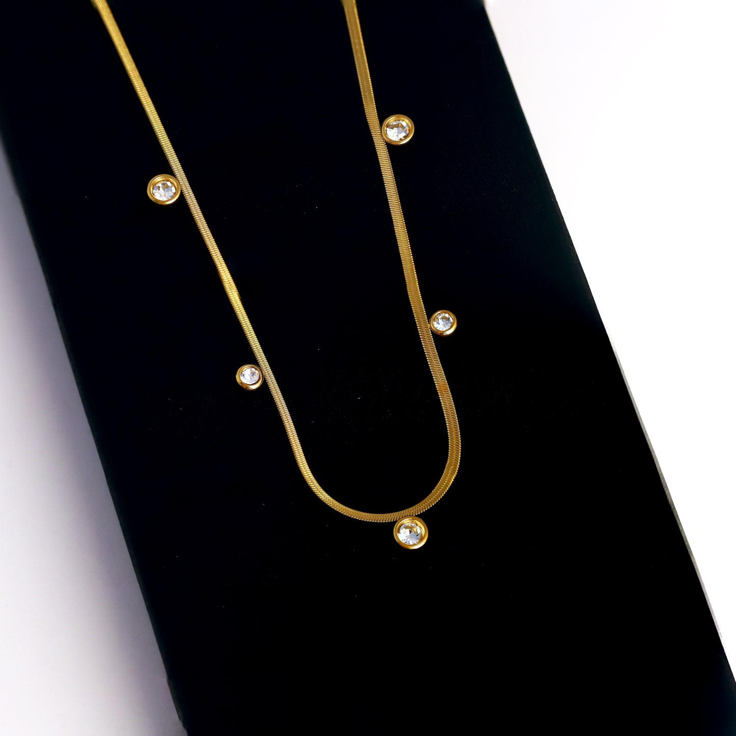 Golden Sparkle Waterproof Necklace