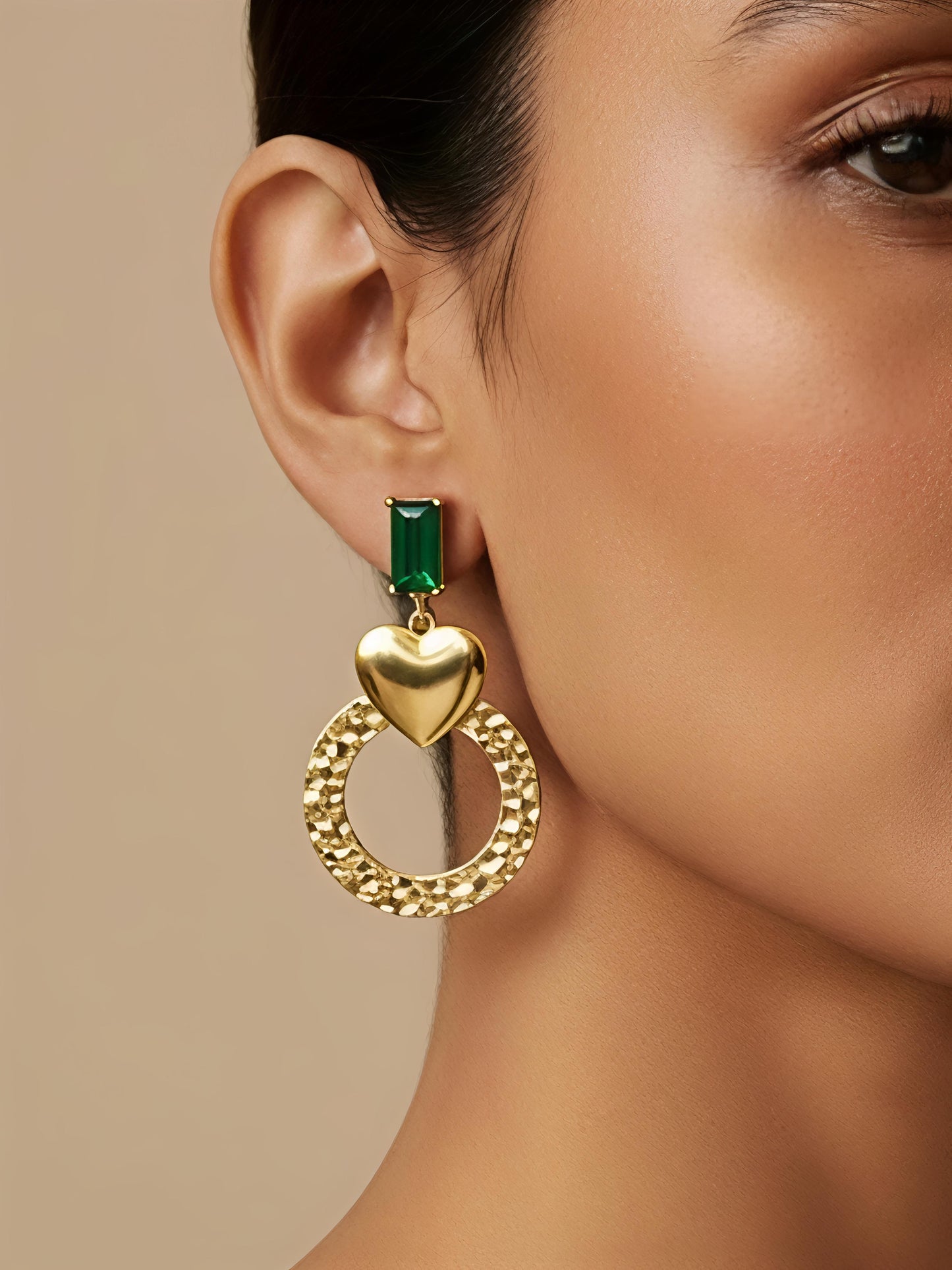 Amora Verde – Waterproof Statement Earrings