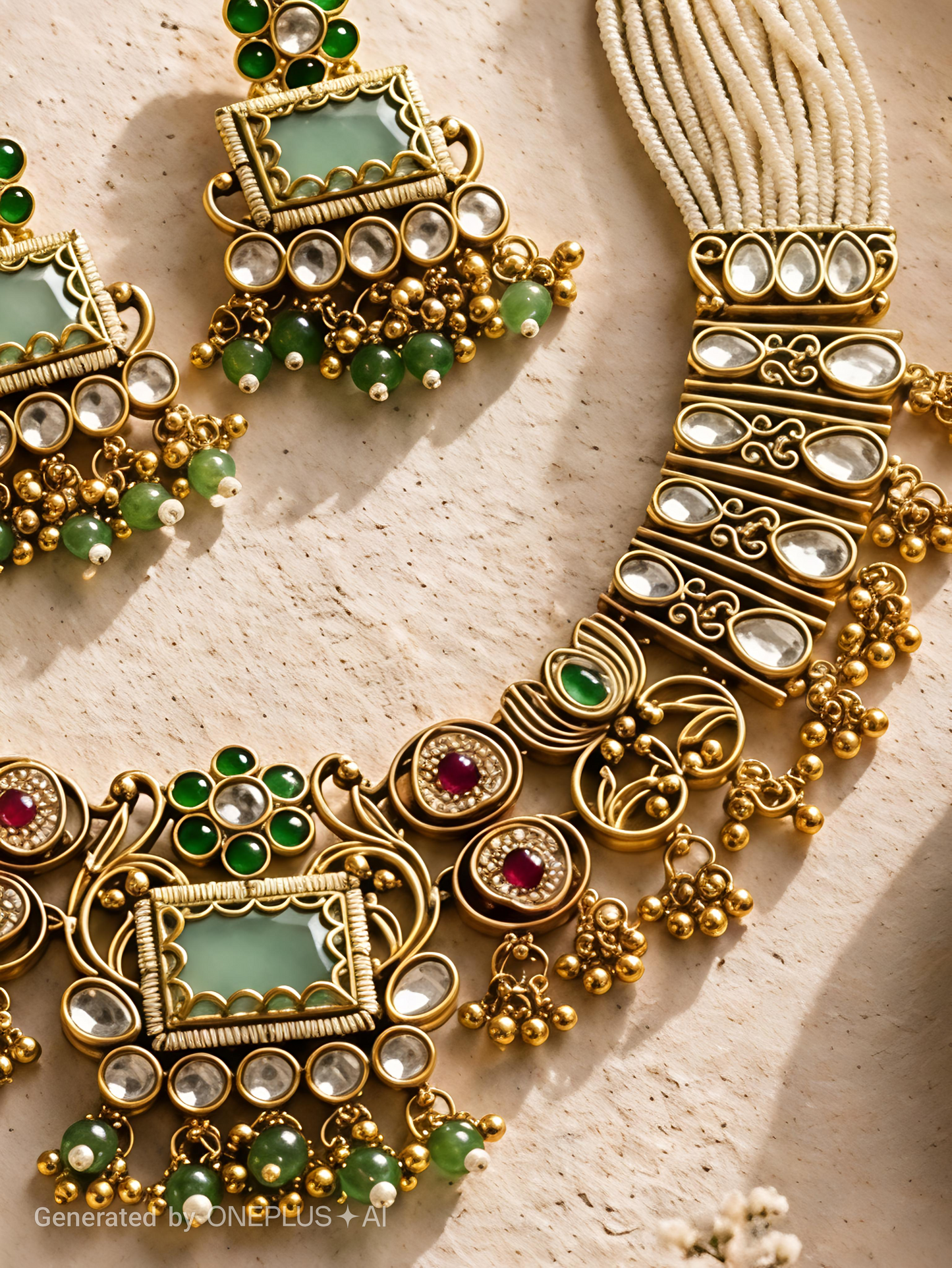 emerald rajwada elegance set