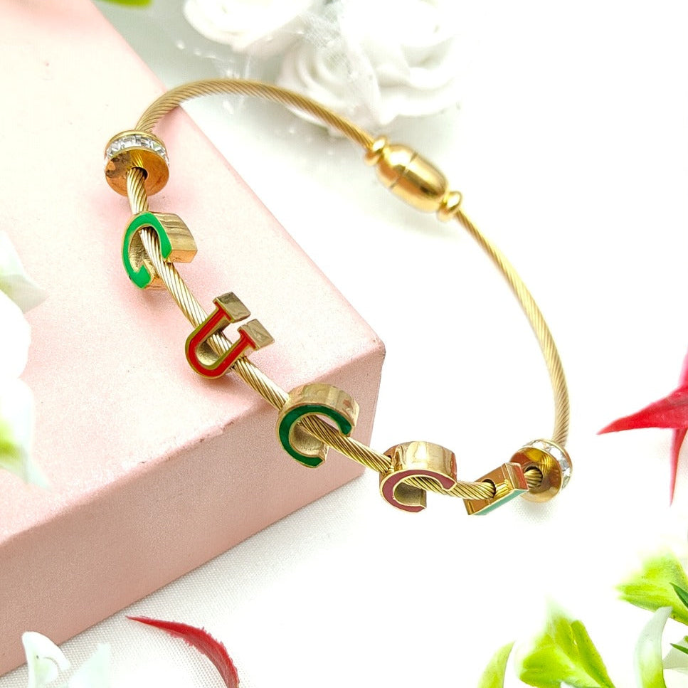 gold plated gucci bracelet