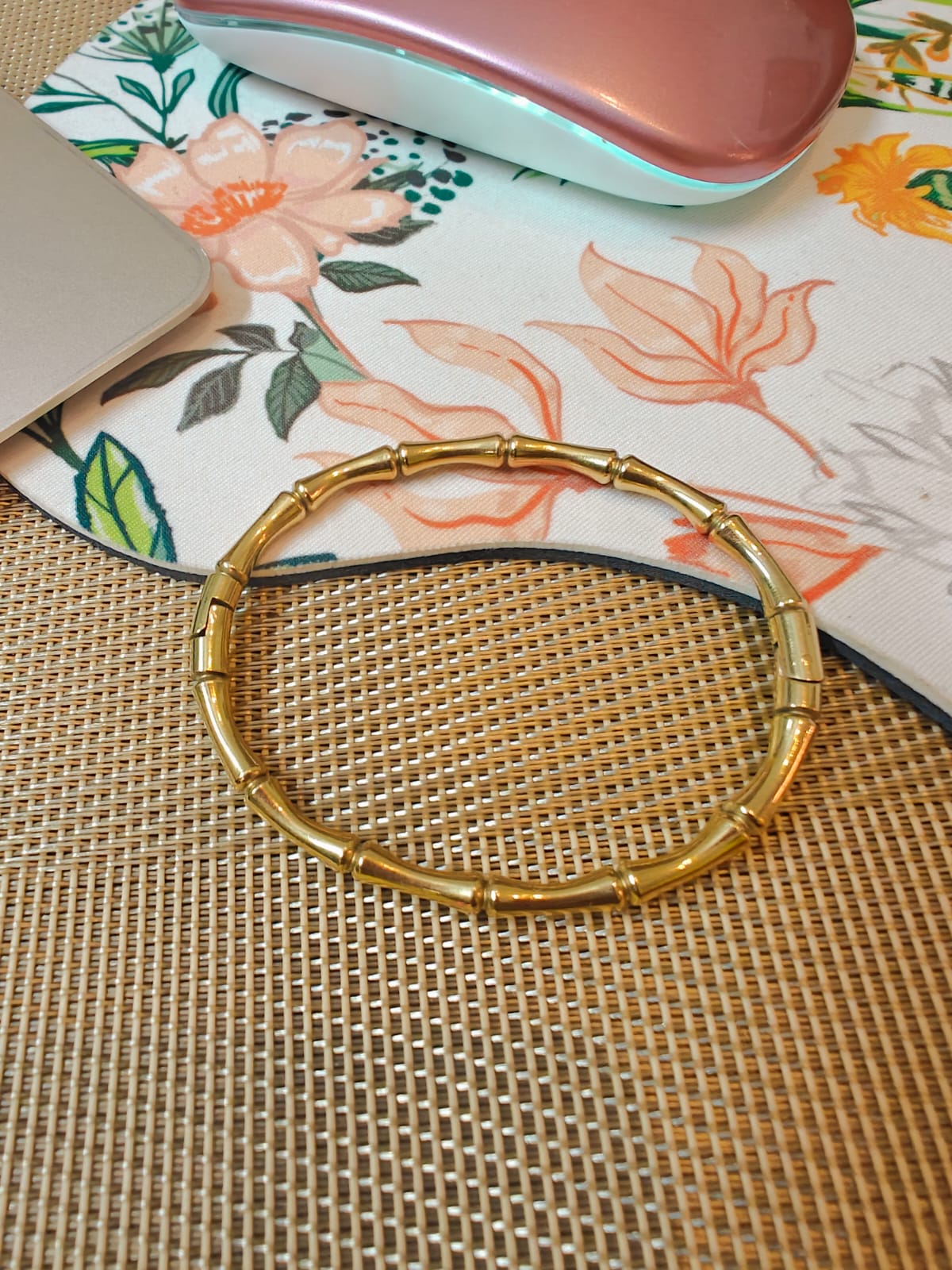 anti tarnish golden bangle