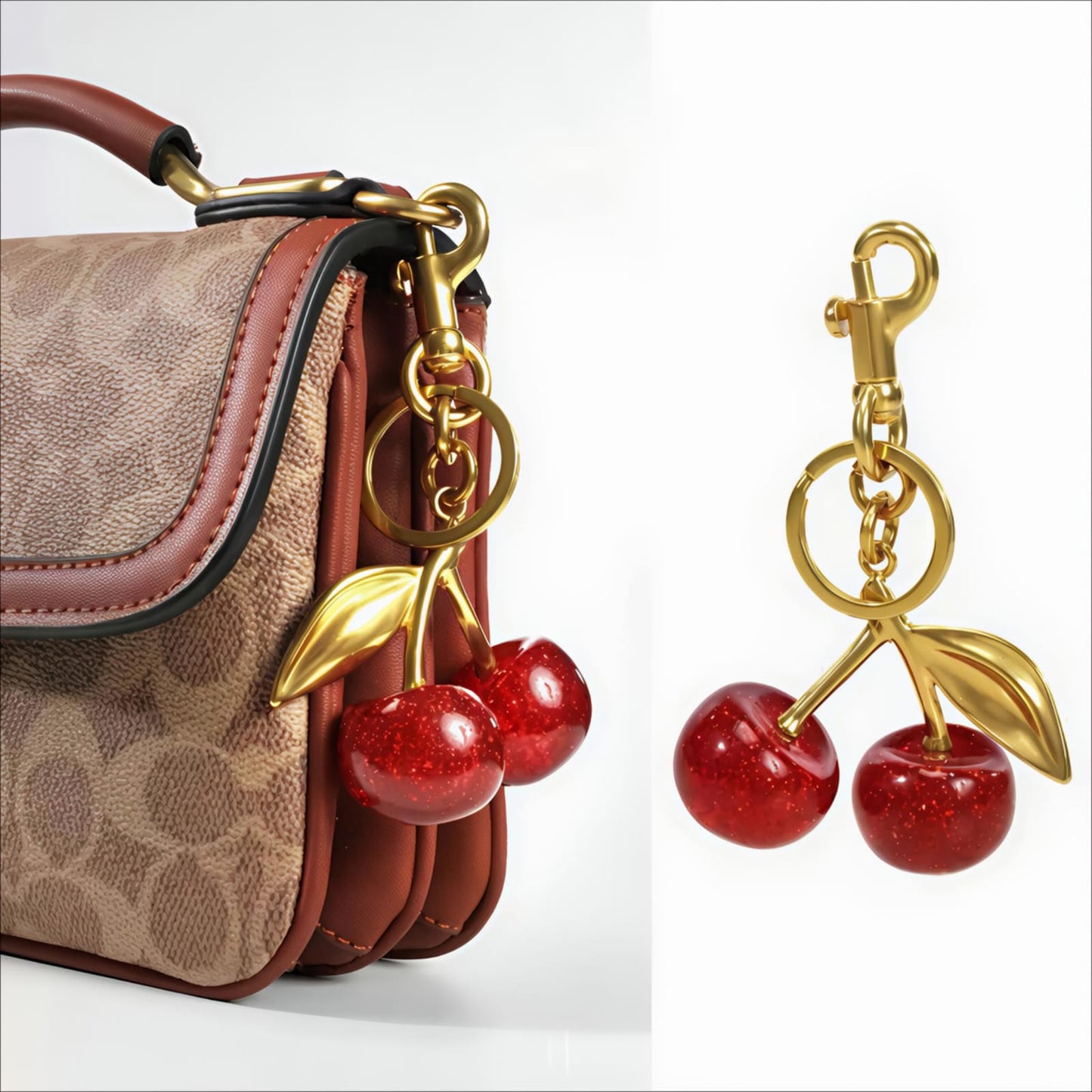 Red Cherry Bag Charm