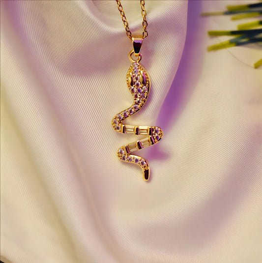 Anti Tarnish Chain and Serpenti Pendant