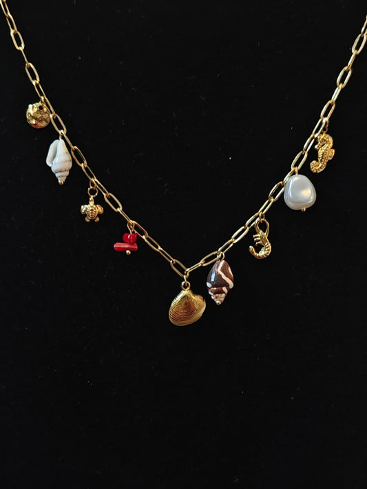 Sea Whisper Charm Necklace