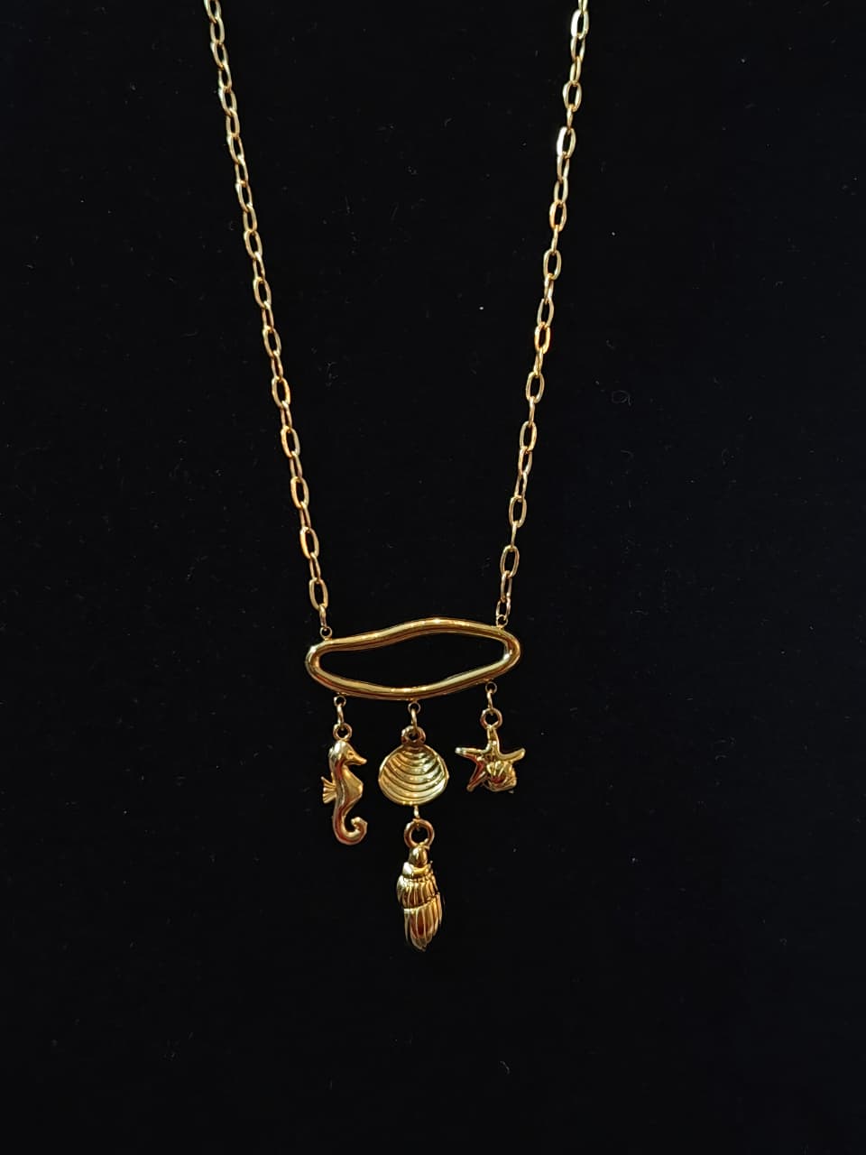 Seashell Serenity Charm Necklace