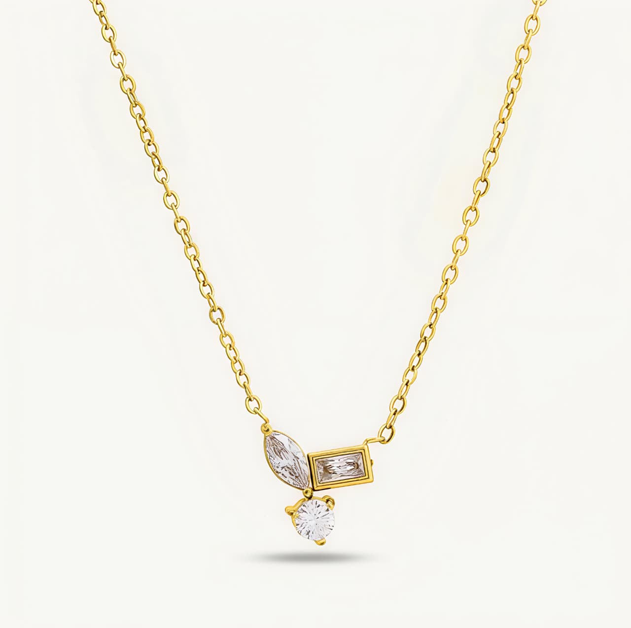 harmony crystal drop necklace