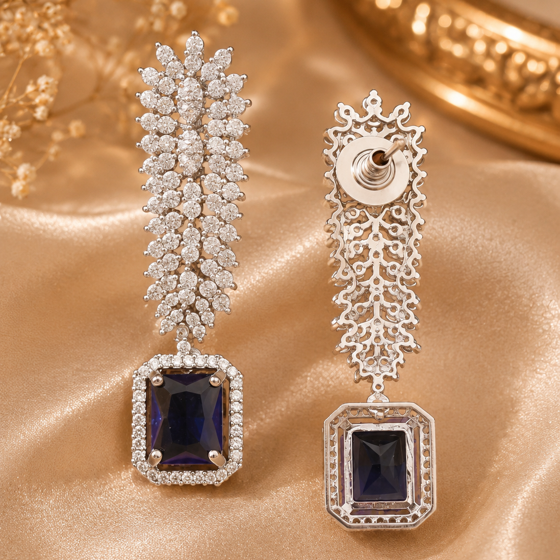 midnight sapphire luxe necklace set