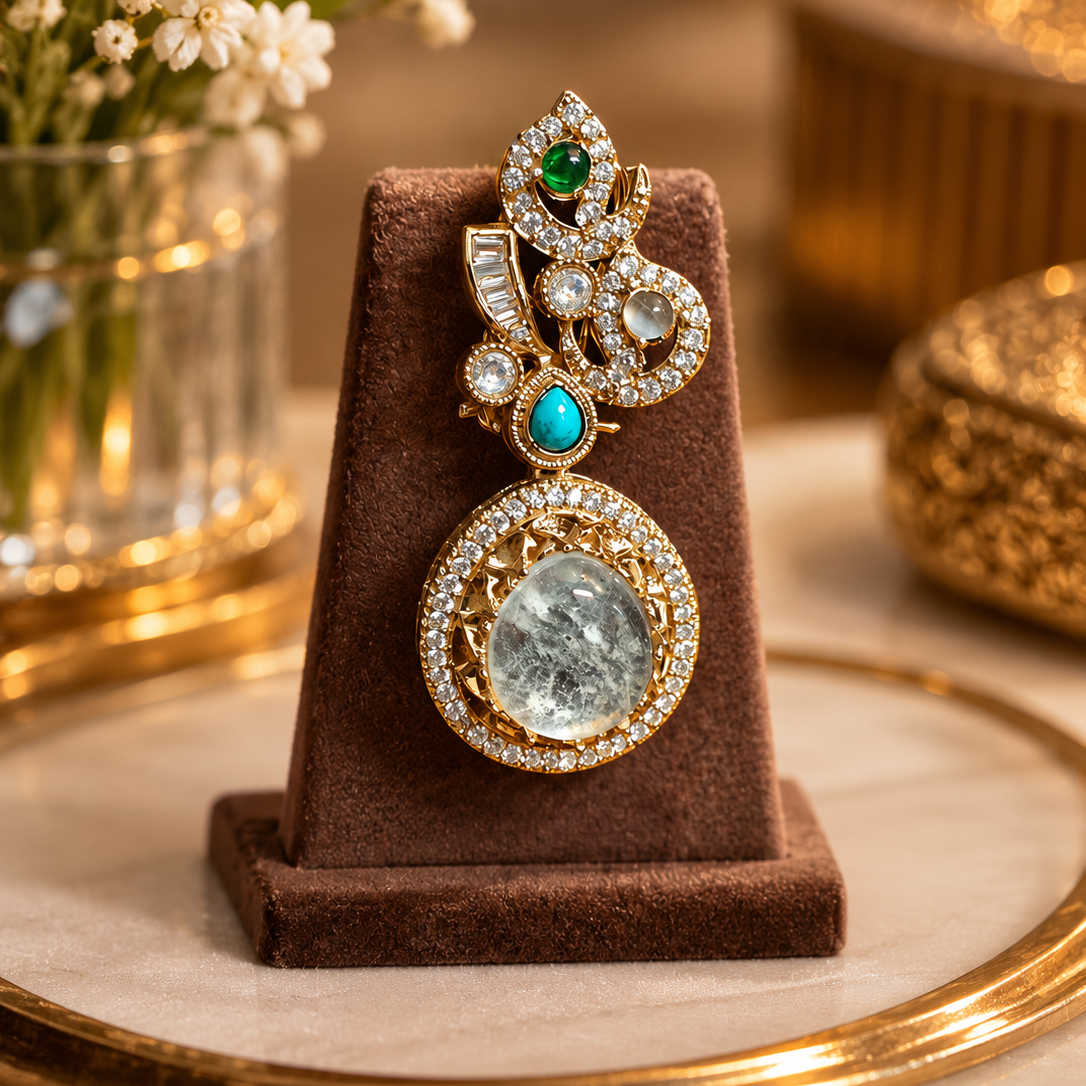 sabhya inspired rang mahal statement set