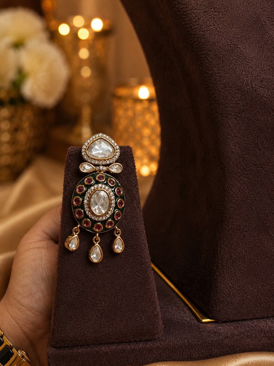 meher polki elegance necklace set