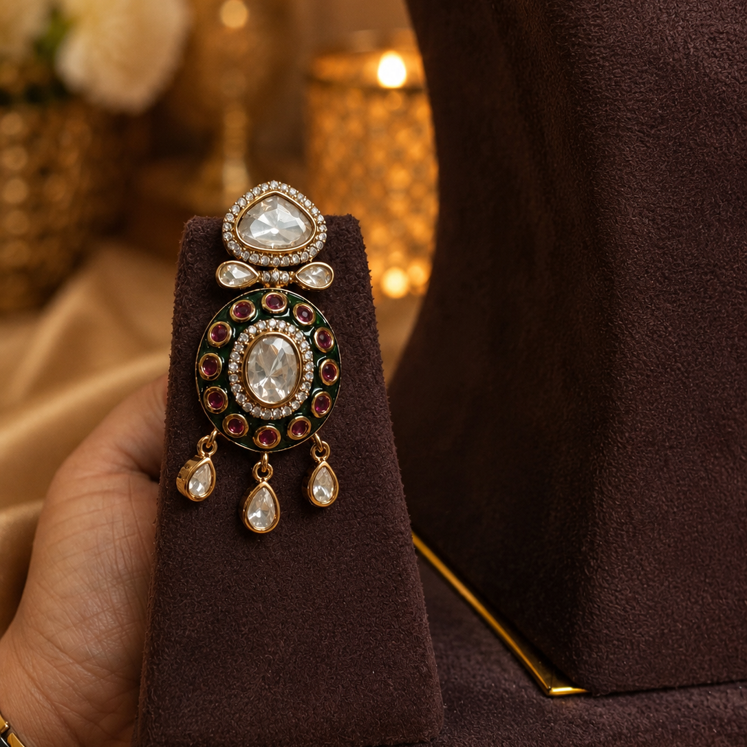 meher polki elegance necklace set