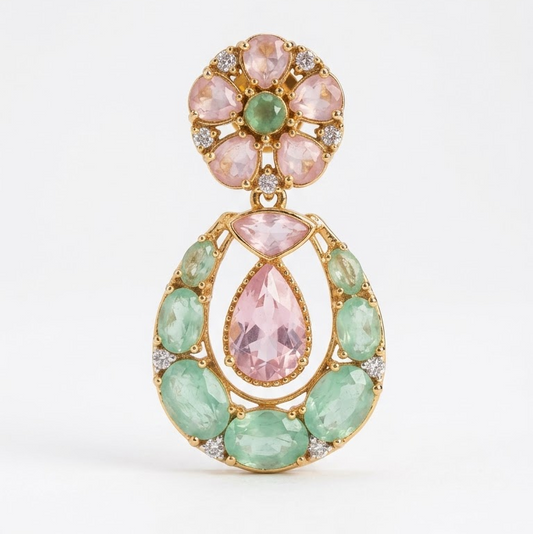 Bloom Kundan Drop Earrings