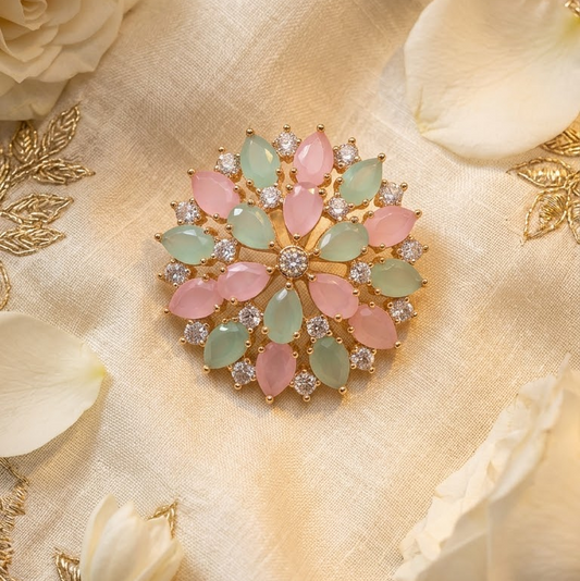 Petal Crystal Statement Studs