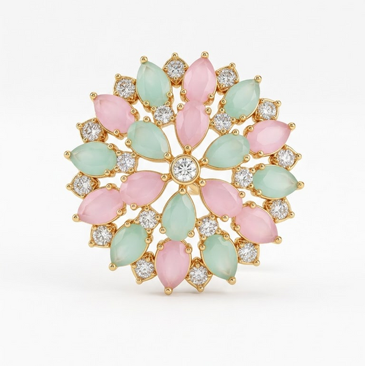 Petal Crystal Statement Studs