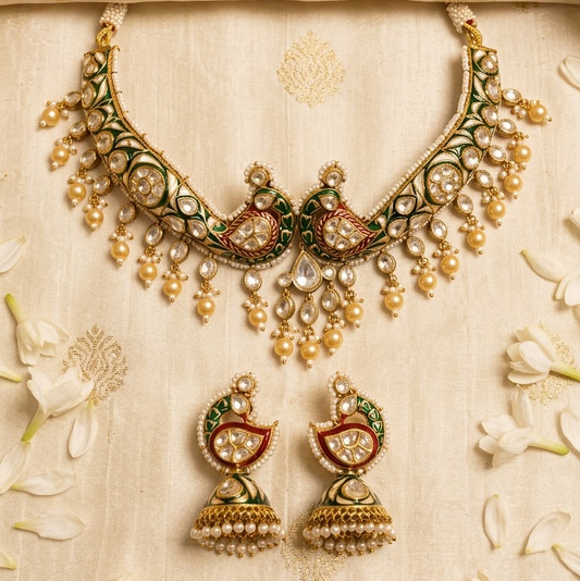 Peacock Heritage Jadau Set