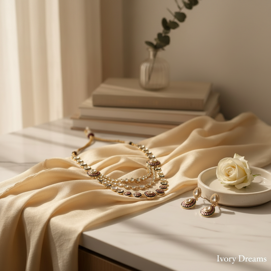 Meenakari Kundan Layered  Set