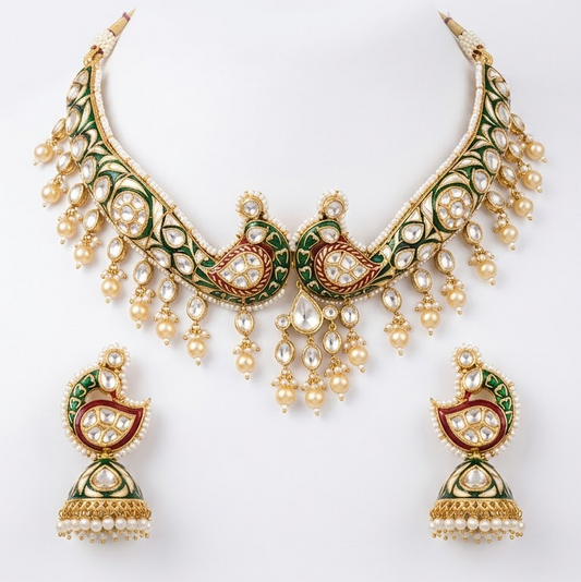 Peacock Heritage Jadau Set