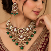 Maharani Ruby & Emerald Kundan Bridal Set