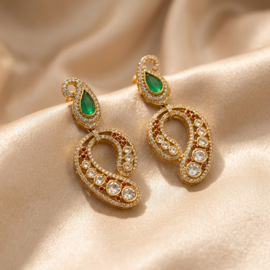 Crystal Designer Drop Earrings