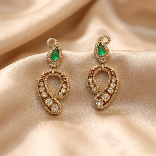 Crystal Designer Drop Earrings