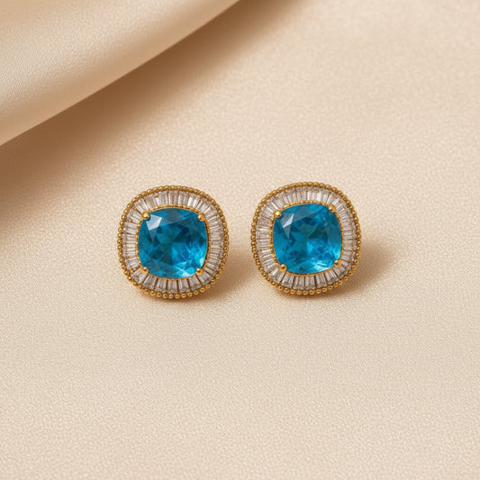 Aura Crystal Halo Statement Studs