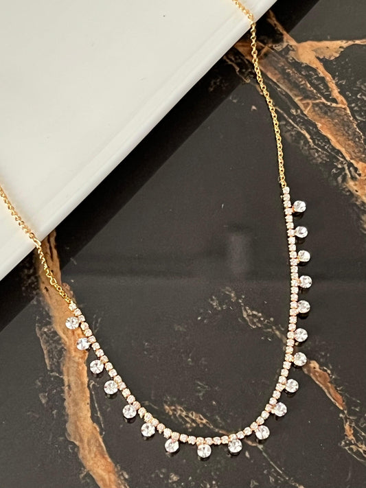 Luna Drip – Crystal Drop Necklace
