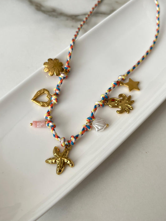 Seaside Whimsy Charm Necklace