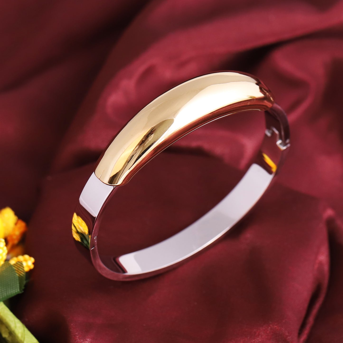 Gold Plated Anti Tarnish Gold Silver Bracelet