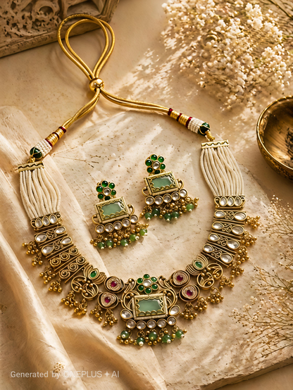 Emerald Rajwada Elegance Set
