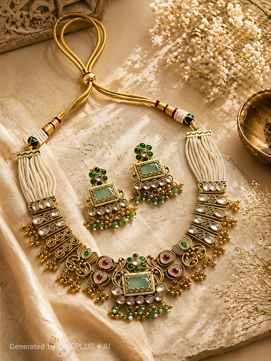 Emerald Rajwada Elegance Set