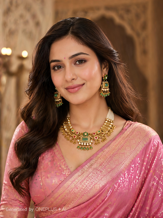 Emerald Rajwada Elegance Set
