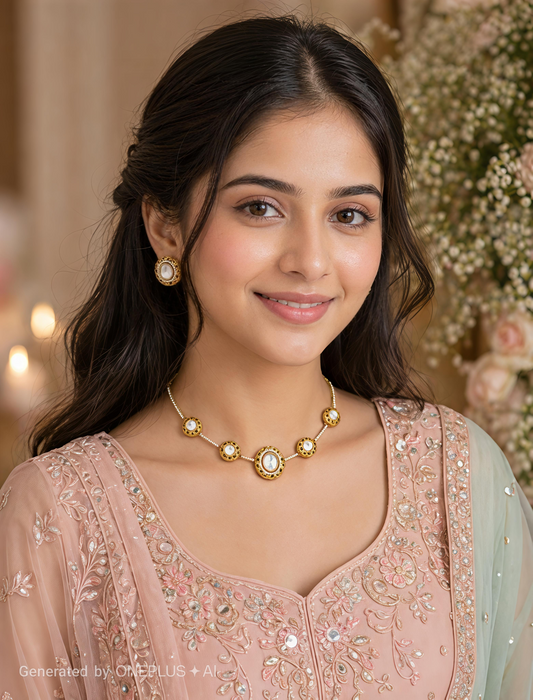 Ivory Bloom Lite Necklace Set
