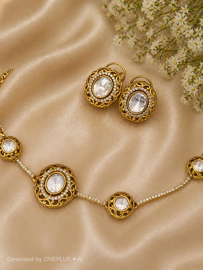 Ivory Bloom Lite Necklace Set