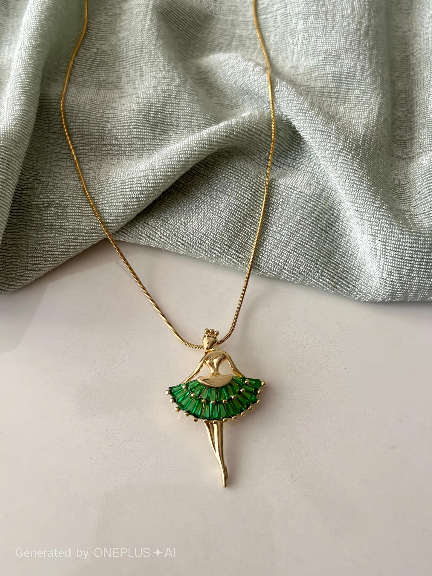celeste ballerina necklace