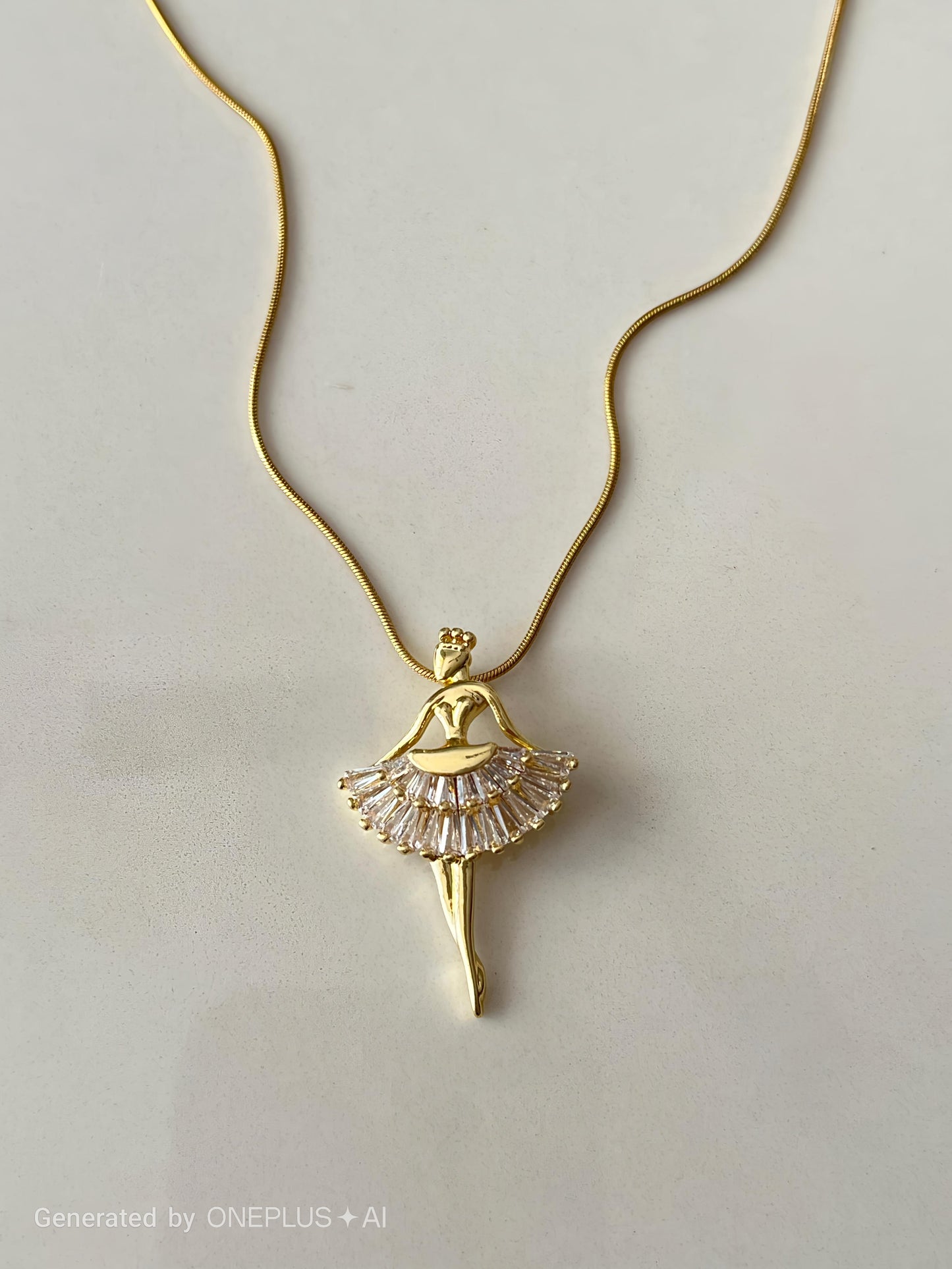 celeste ballerina necklace