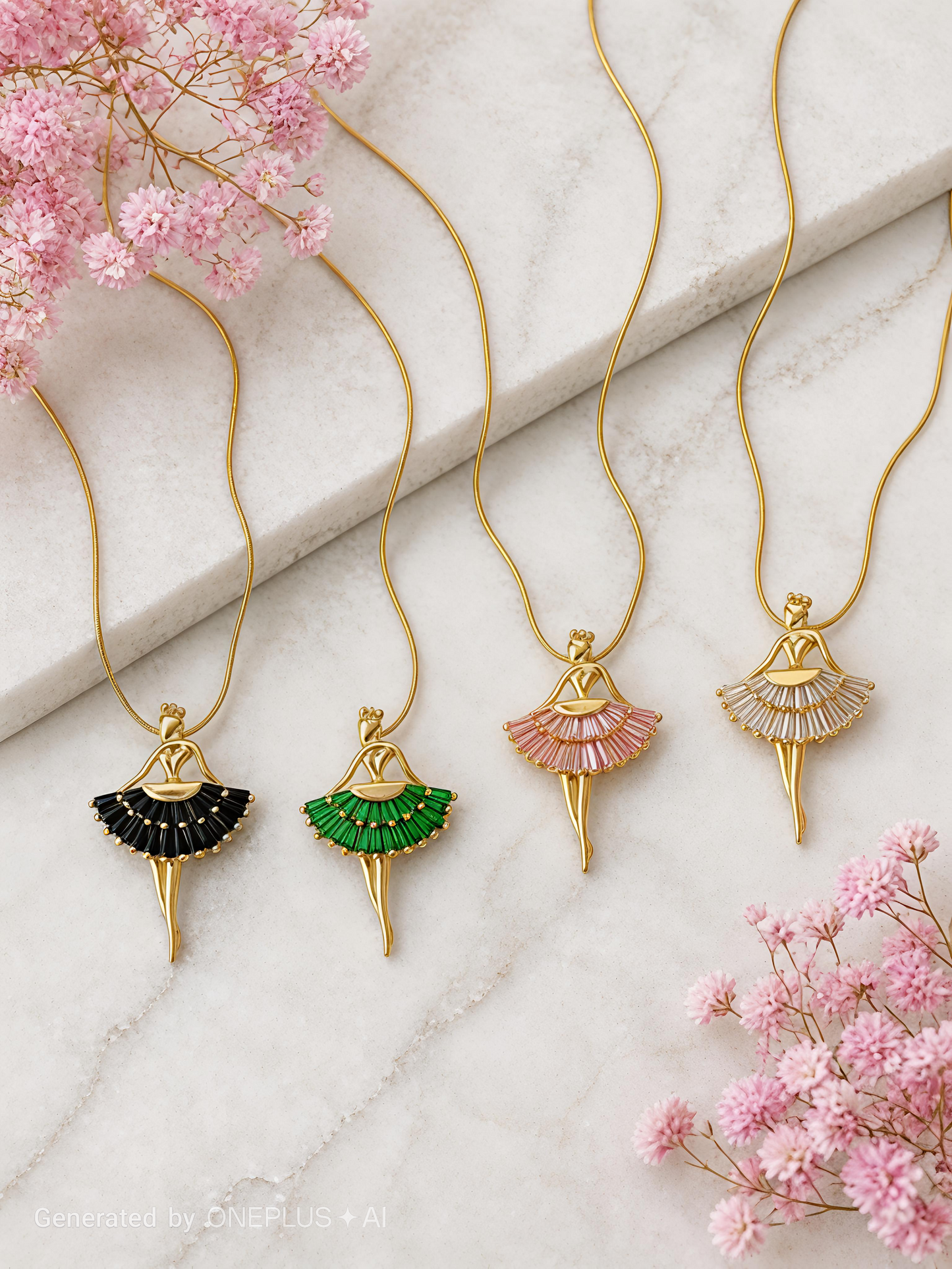 celeste ballerina necklace