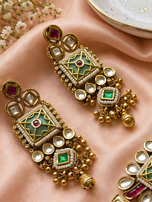 Emerald Rajvanshi Pearl Set
