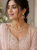 Delicate Two line polki set
