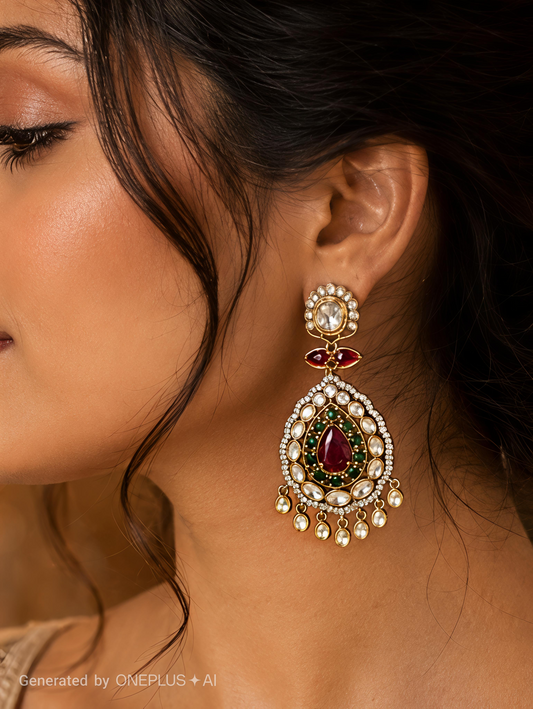Maharani Polki Statement Necklace Set