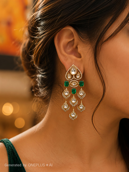 Meher Uncut Polki Bridal Jewellery Set