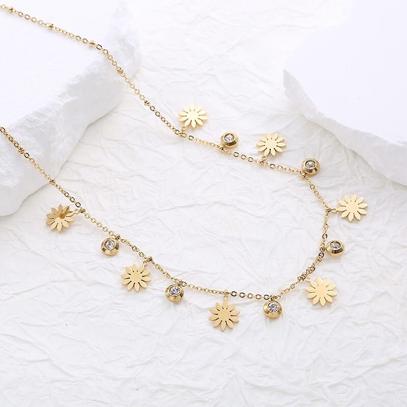 anti tarnish tanmaniya necklace