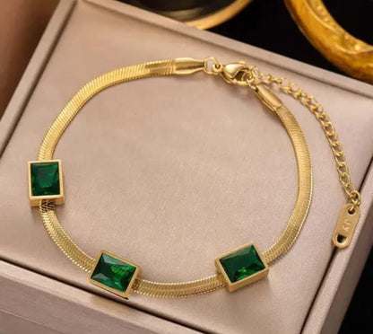 anti tarnish snake chain bracelet