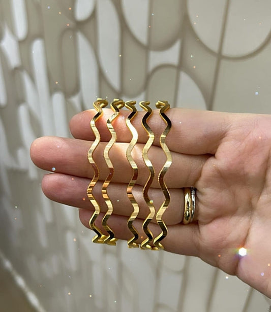 Golden bangles set