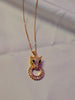 Gold plated Anti tarnish Studded necklace