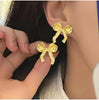 Gold Plated Bow Earring