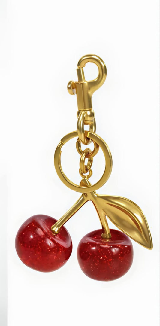 Red Cherry Bag Charm