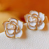 Pearl Rose Studs