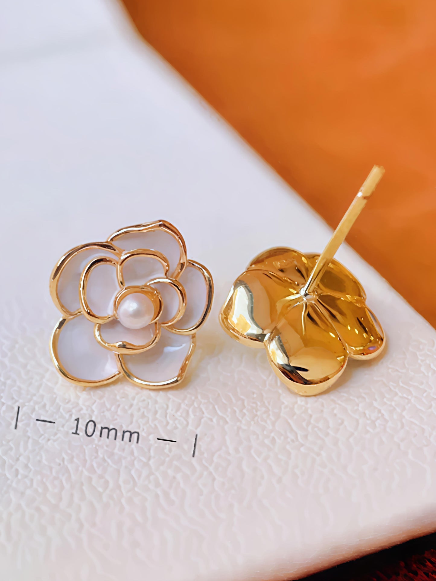 Pearl Rose Studs