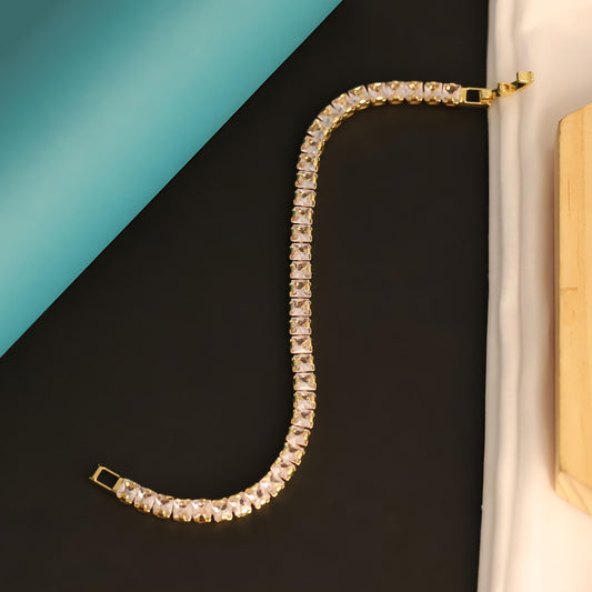 LustreLine Crystal Tennis Bracelet