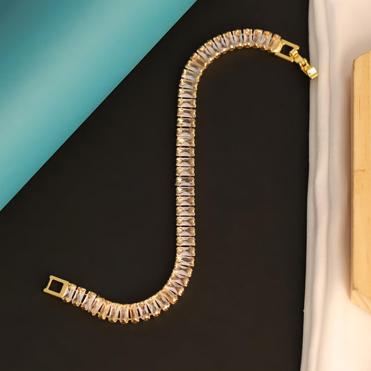 Aurora Baguette Tennis Bracelet